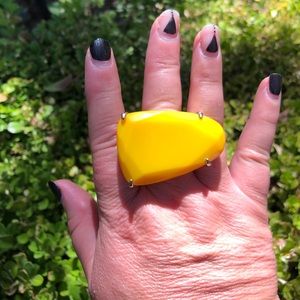Kendra Scott Mustard Yellow Tela Ring